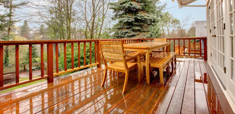 Home repair and deck improvement photography
